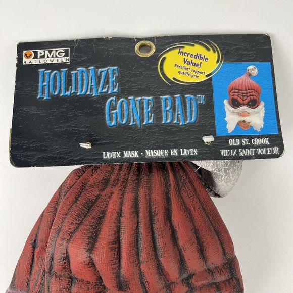 Don Post Old St Crook Mask 2006 Bugler Scary Santa Old Man Paper Magic Group - Picture 9 of 12